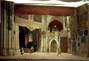 Stage model for the opera 